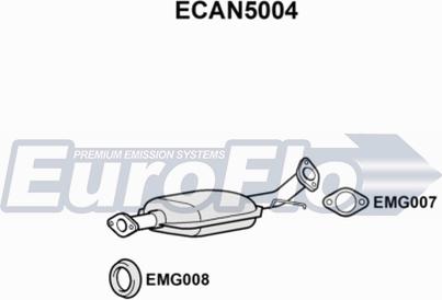 EuroFlo ECAN5004 - Каталізатор autozip.com.ua