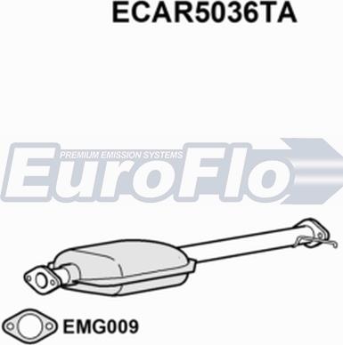 EuroFlo ECAR5036TA - Каталізатор autozip.com.ua