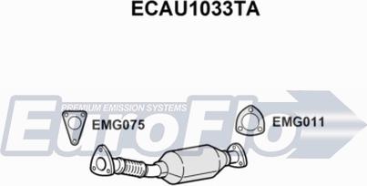 EuroFlo ECAU1033TA - Каталізатор autozip.com.ua