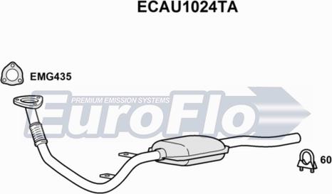EuroFlo ECAU1024TA - Каталізатор autozip.com.ua