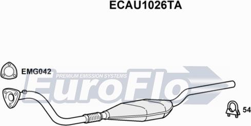 EuroFlo ECAU1026TA - Каталізатор autozip.com.ua