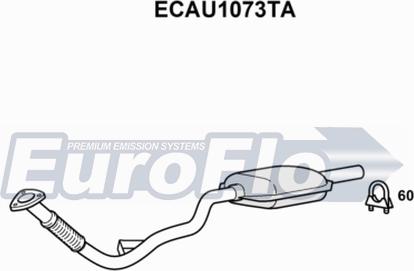 EuroFlo ECAU1073TA - Каталізатор autozip.com.ua