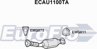EuroFlo ECAU1100TA - Каталізатор autozip.com.ua