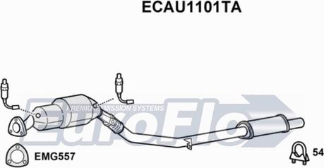 EuroFlo ECAU1101TA - Каталізатор autozip.com.ua