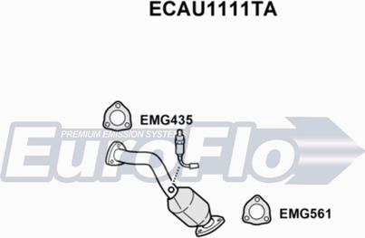 EuroFlo ECAU1111TA - Каталізатор autozip.com.ua