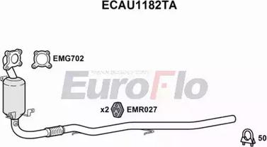 EuroFlo ECAU1182TA - Каталізатор autozip.com.ua