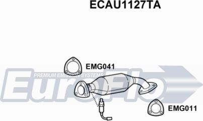 EuroFlo ECAU1127TA - Каталізатор autozip.com.ua