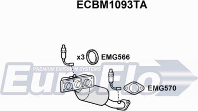 EuroFlo ECBM1093TA - Каталізатор autozip.com.ua