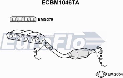 EuroFlo ECBM1046TA - Каталізатор autozip.com.ua
