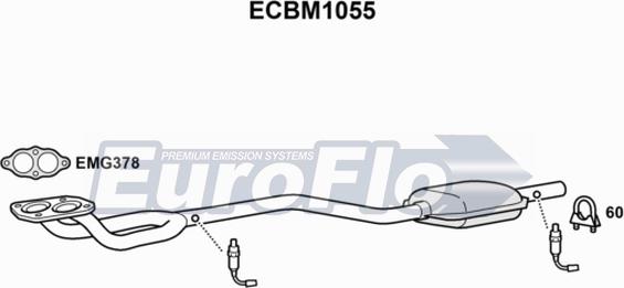 EuroFlo ECBM1055 - Каталізатор autozip.com.ua