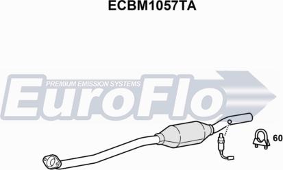EuroFlo ECBM1057TA - Каталізатор autozip.com.ua