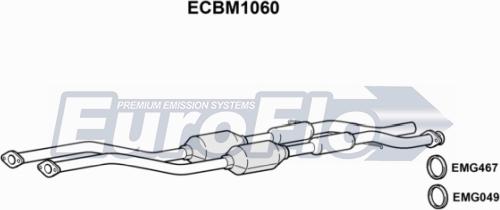 EuroFlo ECBM1060 - Каталізатор autozip.com.ua