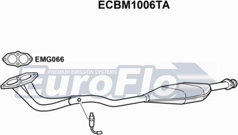 EuroFlo ECBM1006TA - Каталізатор autozip.com.ua