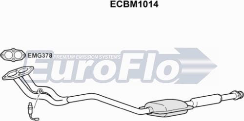 EuroFlo ECBM1014 - Каталізатор autozip.com.ua