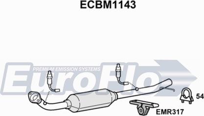 EuroFlo ECBM1143 - Каталізатор autozip.com.ua