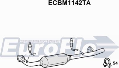 EuroFlo ECBM1142TA - Каталізатор autozip.com.ua