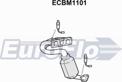 EuroFlo ECBM1101 - Каталізатор autozip.com.ua