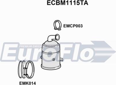 EuroFlo ECBM1115TA - Каталізатор autozip.com.ua