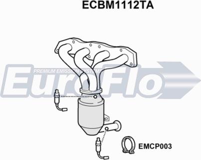 EuroFlo ECBM1112TA - Каталізатор autozip.com.ua