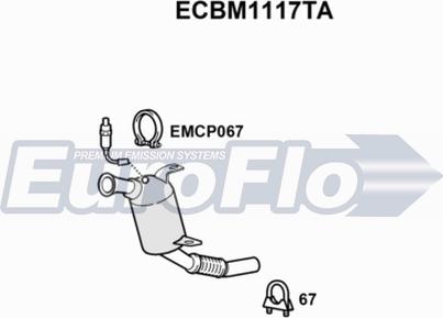 EuroFlo ECBM1117TA - Каталізатор autozip.com.ua