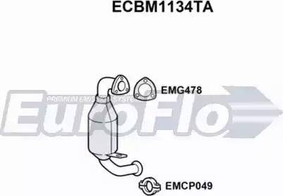 EuroFlo ECBM1134TA - Каталізатор autozip.com.ua