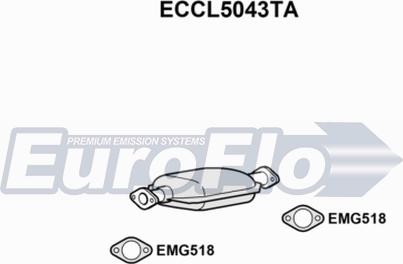 EuroFlo ECCL5043TA - Каталізатор autozip.com.ua