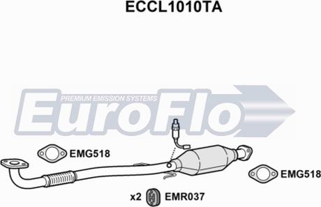 EuroFlo ECCL1010TA - Каталізатор autozip.com.ua