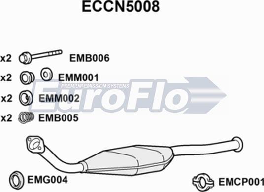 EuroFlo ECCN5008 - Каталізатор autozip.com.ua