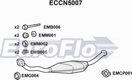 EuroFlo ECCN5007 - Каталізатор autozip.com.ua