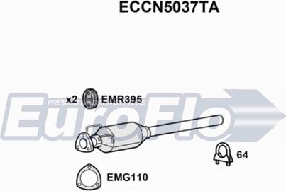 EuroFlo ECCN5037TA - Каталізатор autozip.com.ua