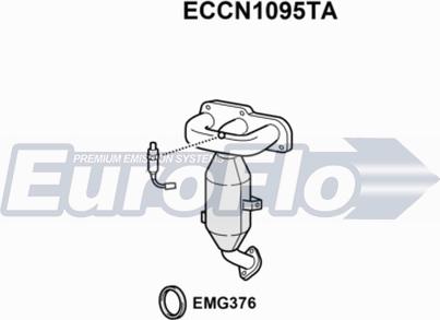 EuroFlo ECCN1095TA - Каталізатор autozip.com.ua