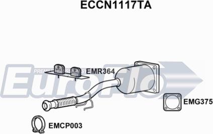 EuroFlo ECCN1117TA - Каталізатор autozip.com.ua