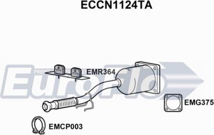 EuroFlo ECCN1124TA - Каталізатор autozip.com.ua