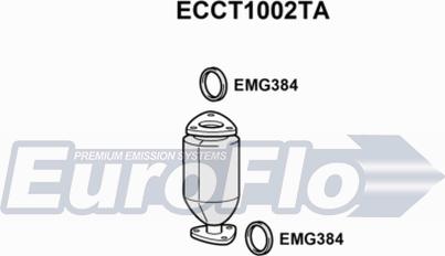 EuroFlo ECCT1002TA - Каталізатор autozip.com.ua