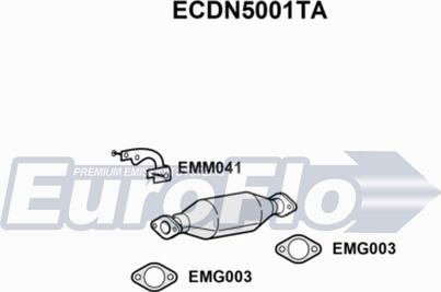 EuroFlo ECDN5001TA - Каталізатор autozip.com.ua