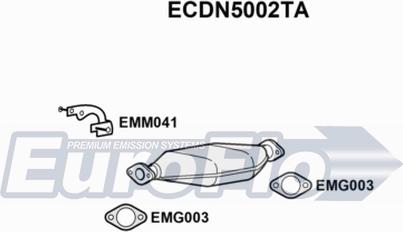 EuroFlo ECDN5002TA - Каталізатор autozip.com.ua