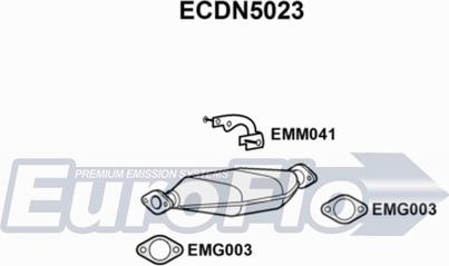 EuroFlo ECDN5023 - Каталізатор autozip.com.ua