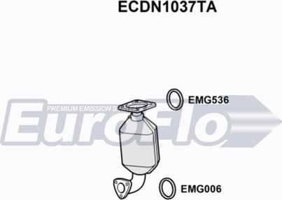 EuroFlo ECDN1037TA - Каталізатор autozip.com.ua