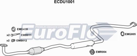 EuroFlo ECDU1001 - Каталізатор autozip.com.ua