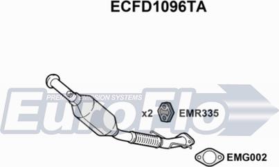 EuroFlo ECFD1096TA - Каталізатор autozip.com.ua