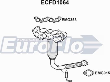 EuroFlo ECFD1064 - Каталізатор autozip.com.ua