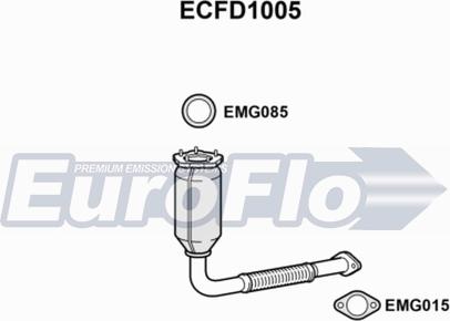 EuroFlo ECFD1005 - Каталізатор autozip.com.ua