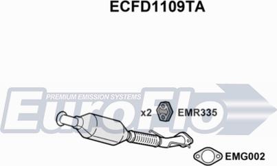 EuroFlo ECFD1109TA - Каталізатор autozip.com.ua