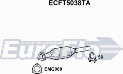 EuroFlo ECFT5038TA - Каталізатор autozip.com.ua