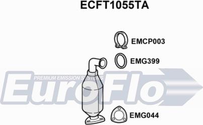 EuroFlo ECFT1055TA - Каталізатор autozip.com.ua