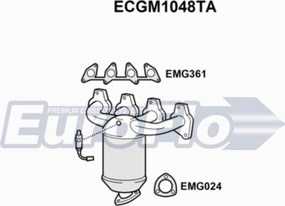 EuroFlo ECGM1048TA - Каталізатор autozip.com.ua