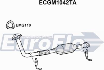 EuroFlo ECGM1042TA - Каталізатор autozip.com.ua