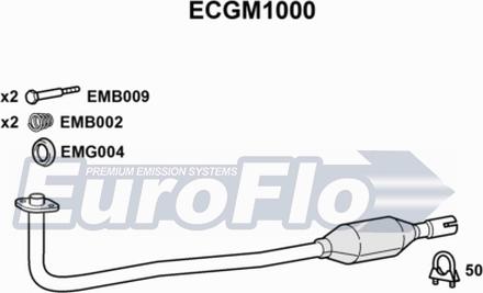 EuroFlo ECGM1000 - Каталізатор autozip.com.ua