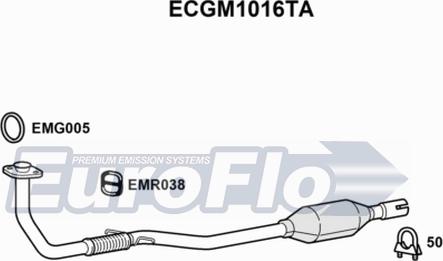 EuroFlo ECGM1016TA - Каталізатор autozip.com.ua