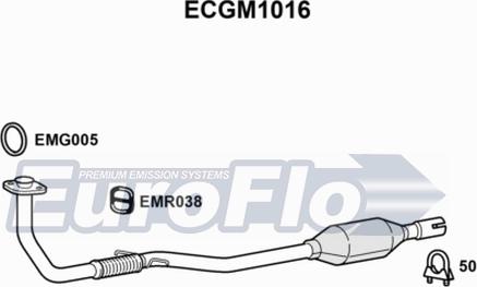 EuroFlo ECGM1016 - Каталізатор autozip.com.ua